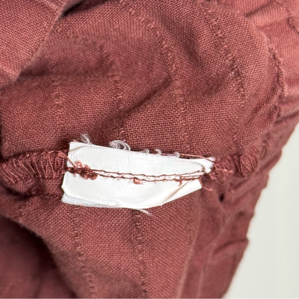 Prana Farin Hooded Pullover Organic Cotton Brick Red Women’s Size Medium - Picture 9 of 12